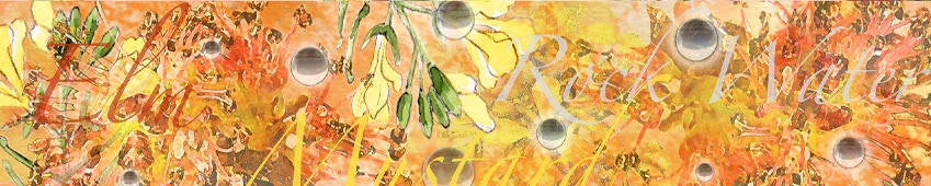 Bachblüten-Schal zum 2. Chakra, Orange, mit den Bachblüten Elm, Mustard, Rock Water.